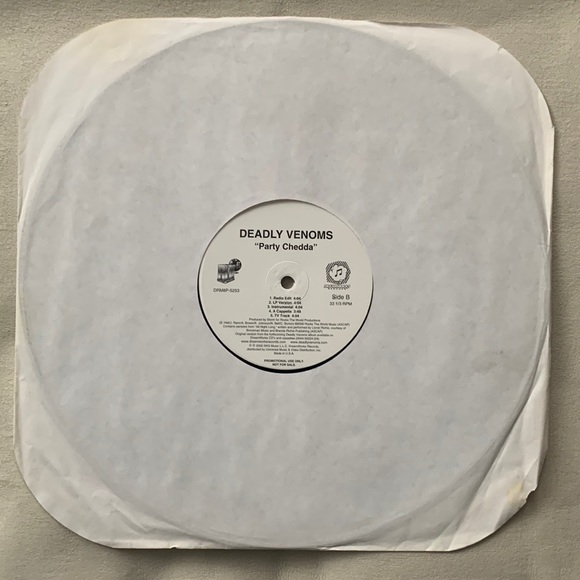 Deadly Venoms “Party Chedda” Promo Vinyl Record 2000 - Picture 2 of 2